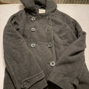 Women’s Gray Double-Breasted Coat